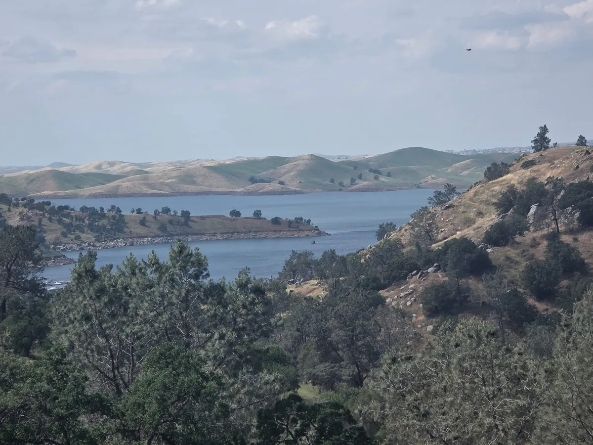 Millerton and the foothills below the property