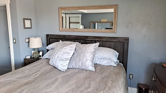 A bedroom at the residence